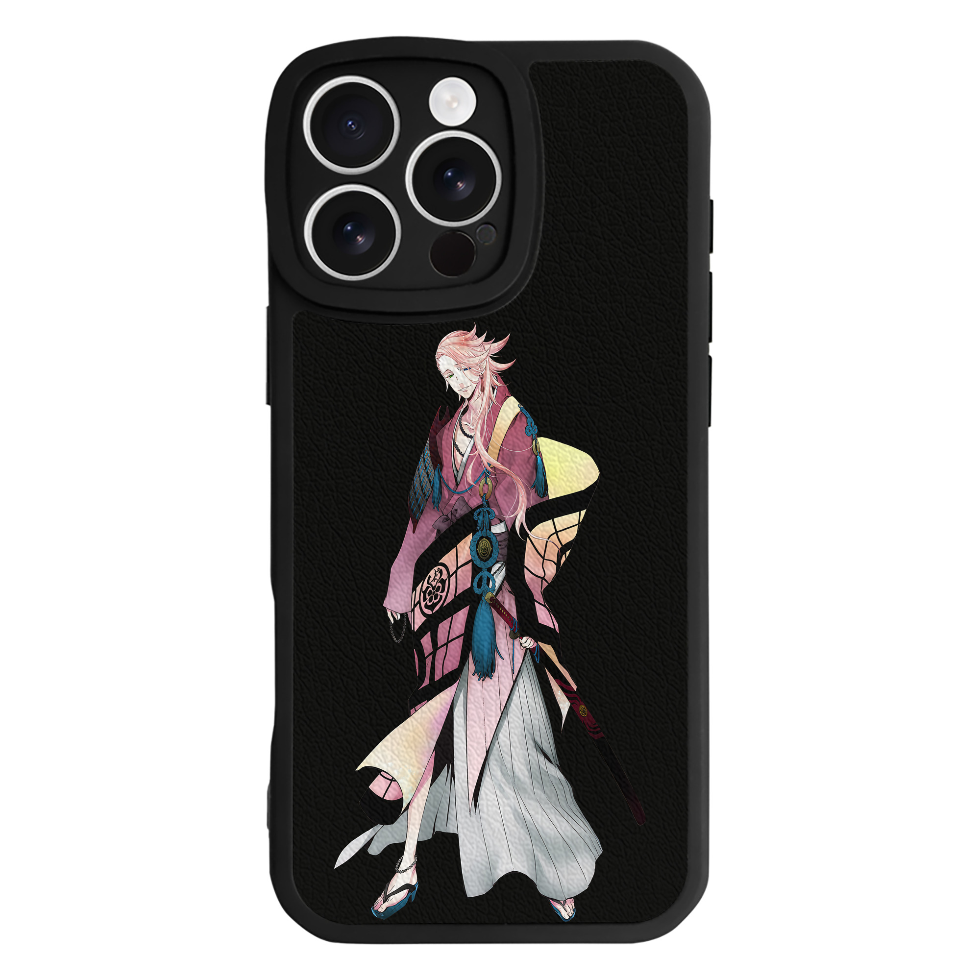 （画像用） 刀剣乱舞 Touken Ranbu 【iPhone 16シリーズ対応】シリコンスマホケース（レザー調） 材質：シリコン